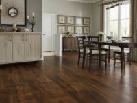 Hickory luxury vinyl plank with rustic wood character
