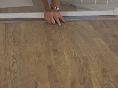 Professional vinyl flooring installation process showcase